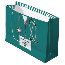医パーソナライズされた医学校 ラージペーパーバッグ