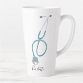 医パーソナライズされた学院聴診器 カフェラテマグ (右)