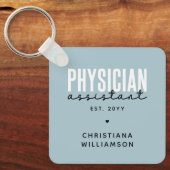医パーソナライズされた師助手PA卒業 キーホルダー (正面)