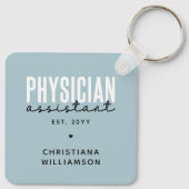 医パーソナライズされた師助手PA卒業 キーホルダー (裏面)