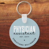 医パーソナライズされた師助手PA卒業 キーホルダー (裏面)
