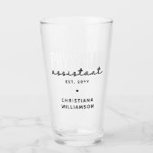 医パーソナライズされた師助手PA卒業 タンブラーグラス (正面)