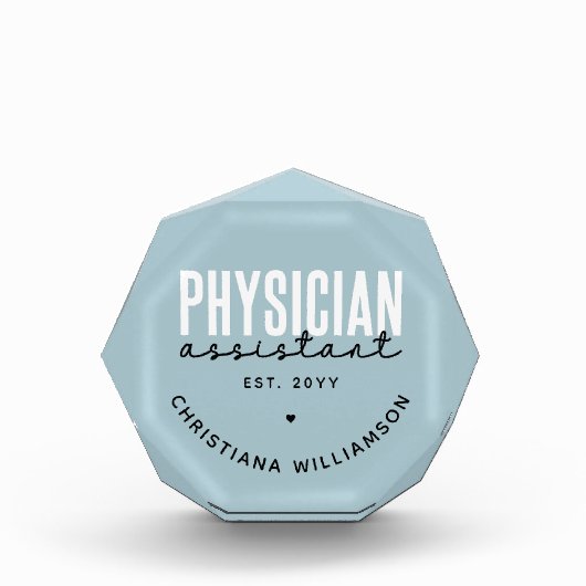 医パーソナライズされた師助手PA卒業 フォトブロック (正面)