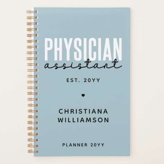 医パーソナライズされた師助手PA卒業 プランナー手帳 (正面)