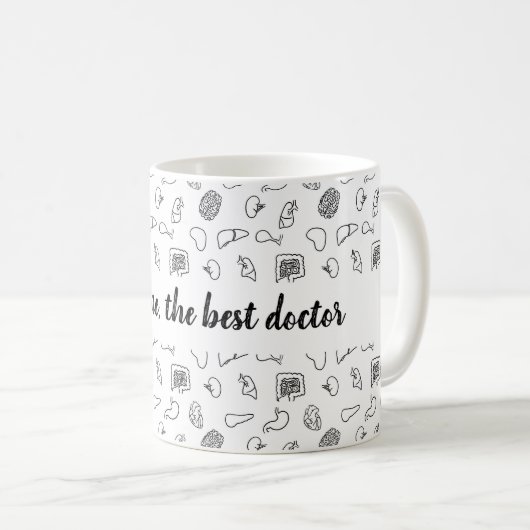 医パーソナライズされた師機関 コーヒーマグカップ (正面右)