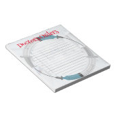 医パーソナライズされた者の指示メモ帳 ノートパッド (アングル)