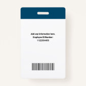 医パーソナライズされた院モダン職員 バッジ (裏面)