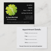 医ホリスティック薬名刺アポイントメント 予約カード (正面/裏面)