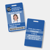 医モダンパーソナライズされた医アシスタントIDカード バッジ (正面＆裏面)