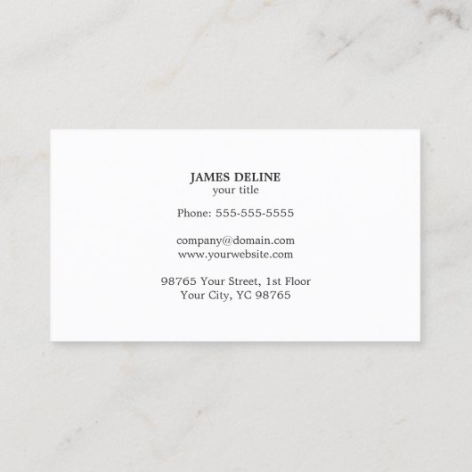 医モダンユニーク医 名刺 (裏面)