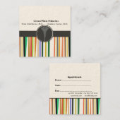 医モダン医が小児科アポイントメント 予約カード (正面/裏面)