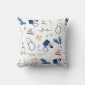 医モダン医ナースパターン クッション (正面)
