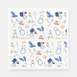 医モダン医ナースパターン スタンダードランチョンナプキン