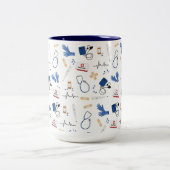 医モダン医ナースパターン ツートーンマグカップ (中央)