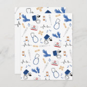 医モダン医ナースパターン ノートカード (正面/裏面)