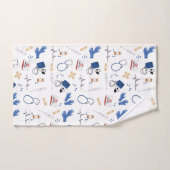 医モダン医ナースパターン バスタオルセット (ハンドタオル)