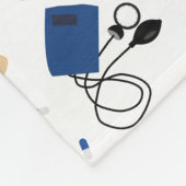 医モダン医ナースパターン フリースブランケット (角)