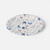 医モダン医ナースパターン ペーパープレート (アングル)