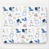 医モダン医ナースパターン マウスパッド (正面)