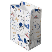 医モダン医ナースパターン ミディアムペーパーバッグ (裏面アングル)