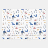 医モダン医ナースパターン ラッピングペーパーシート (正面3)