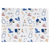 医モダン医ナースパターン ラージペーパーバッグ (裏面)