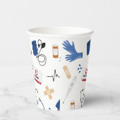 医モダン医ナースパターン 紙コップ (右)