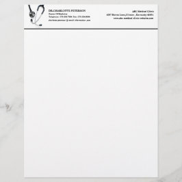 医モダン医・病院聴診器 レターヘッド