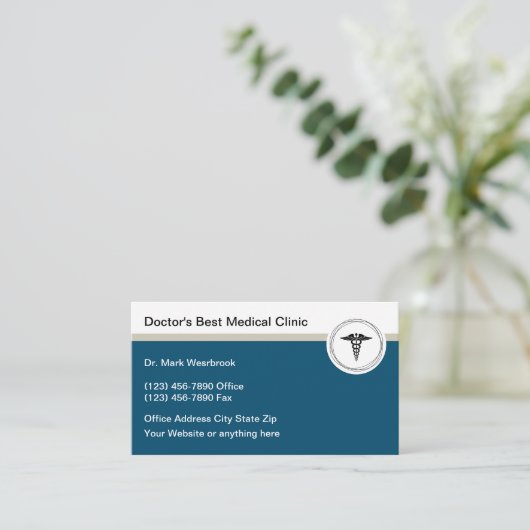 医モダン師事務所名刺 名刺 (スタンド正面)