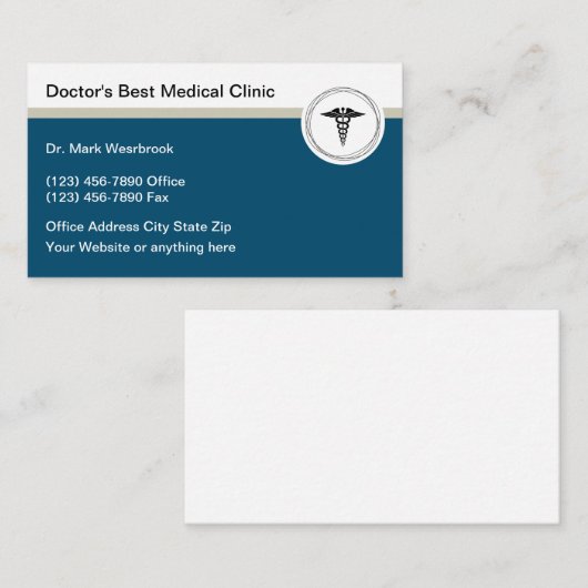 医モダン師事務所名刺 名刺 (正面/裏面)