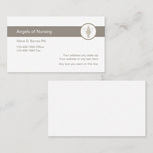 医モダン療ナース 名刺 (正面/裏面)