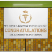 医ユニーク医学校卒業 横断幕