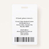 医ユニーク者、外科医、医師 バッジ (裏面)