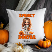 医不気味名パーソナライズされたハロウィーンギフト クッション
