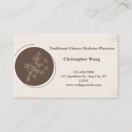 医伝統的中国の師 名刺