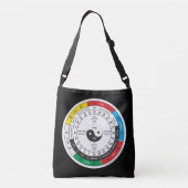 医伝統的中国の薬体時計TシャツSh クロスボディバッグ (裏面)