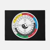 医伝統的中国の薬体時計TシャツSh ドアマット (正面)