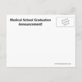 医大おもしろい学卒業発表 案内ポストカード (裏面)