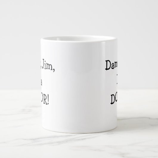 医大おもしろい学院博士 ジャンボコーヒーマグカップ (正面)