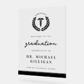 医大エレガント学卒業ウェルカムサイン アクリルサイン (傾斜)