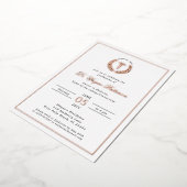 医大エレガント学校卒業党 箔招待状 (回転した状態)