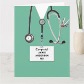 医大パーソナライズされた学の卒業生 カード (正面)