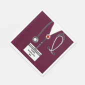 医大パーソナライズされた学校卒業党 スタンダードランチョンナプキン (角)