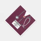 医大パーソナライズされた学校卒業党 スタンダードランチョンナプキン (角)