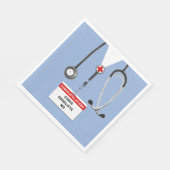 医大パーソナライズされた学校卒業党 スタンダードランチョンナプキン (角)