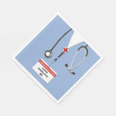 医大パーソナライズされた学校卒業党 スタンダードランチョンナプキン (角)