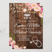 医大ボホフローラ卒業 招待状 (正面/裏面)