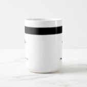 医大卒業医白黒名 コーヒーマグカップ (中央)