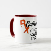 医学のしゃれのおもしろいなカフェインPO Q4H PRNのマグのデザイン マグカップ (正面左)