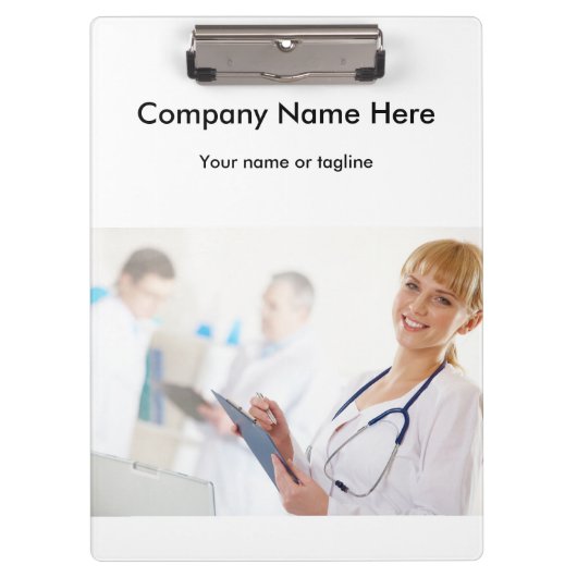 医学のオフィスのクリップボード クリップボード (正面)